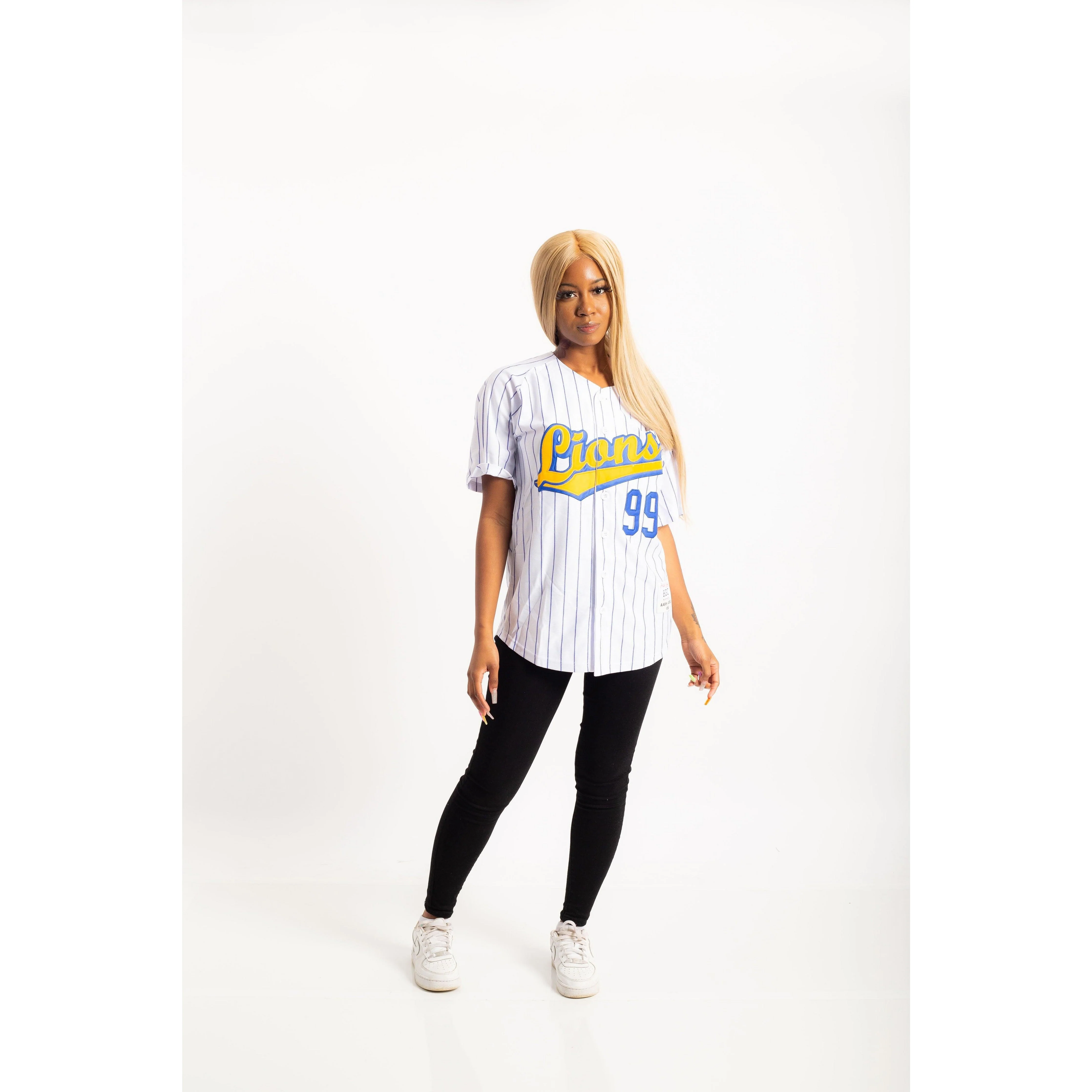 AARON JUDGE LIONS HS JERSEY (WHITE) - Image 4