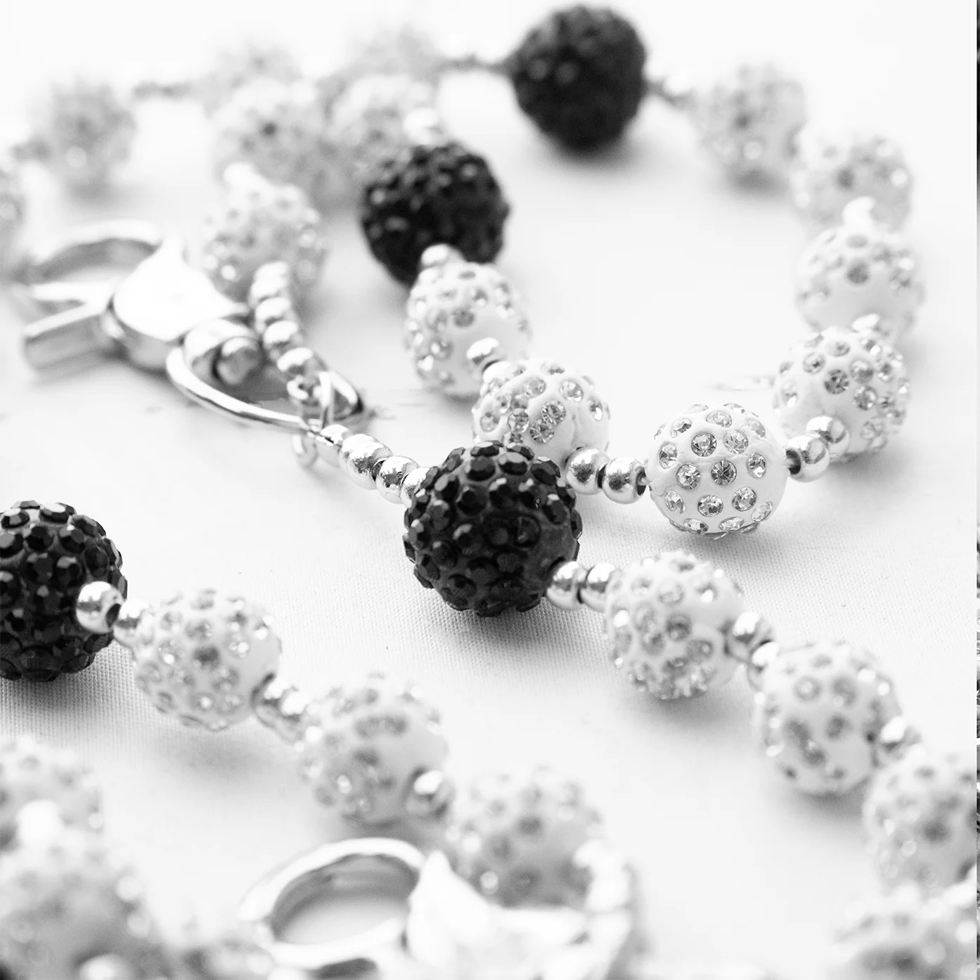 Crystal Black & Silver Pant Chain - Image 3