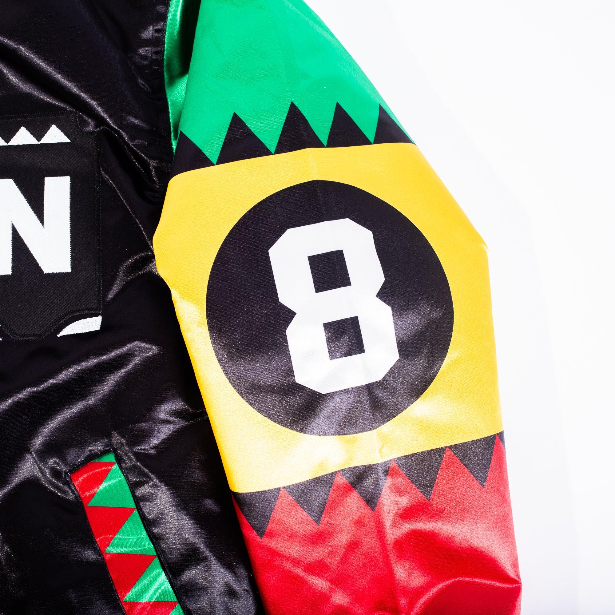 YOUTH MARTIN 8BALL SATIN JACKET BLACK - Image 4