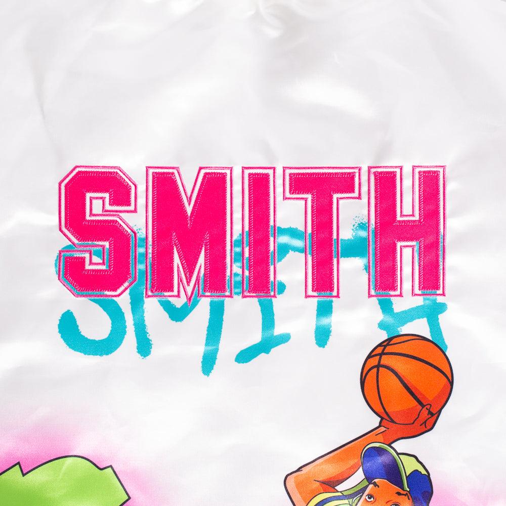 YOUTH FRESH PRINCE FRESH AIR GRAFFITI SATIN JACKET WHITE - Image 6