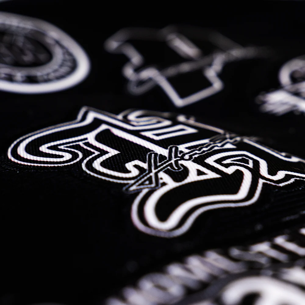 NEGRO LEAGUE COLLAGE BUTTON DOWN JERSEY (BLACK) - Image 3