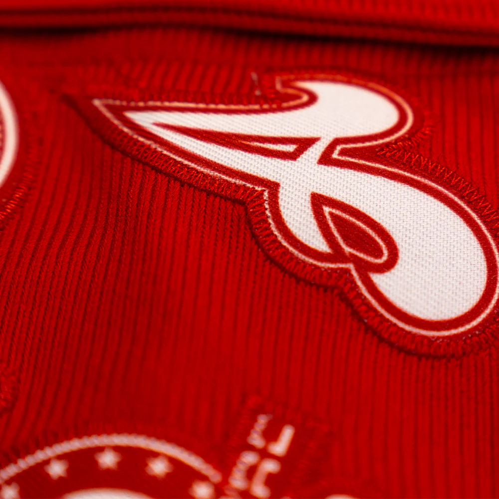 NEGRO LEAGUE COLLAGE BUTTON DOWN JERSEY (RED) - Image 3