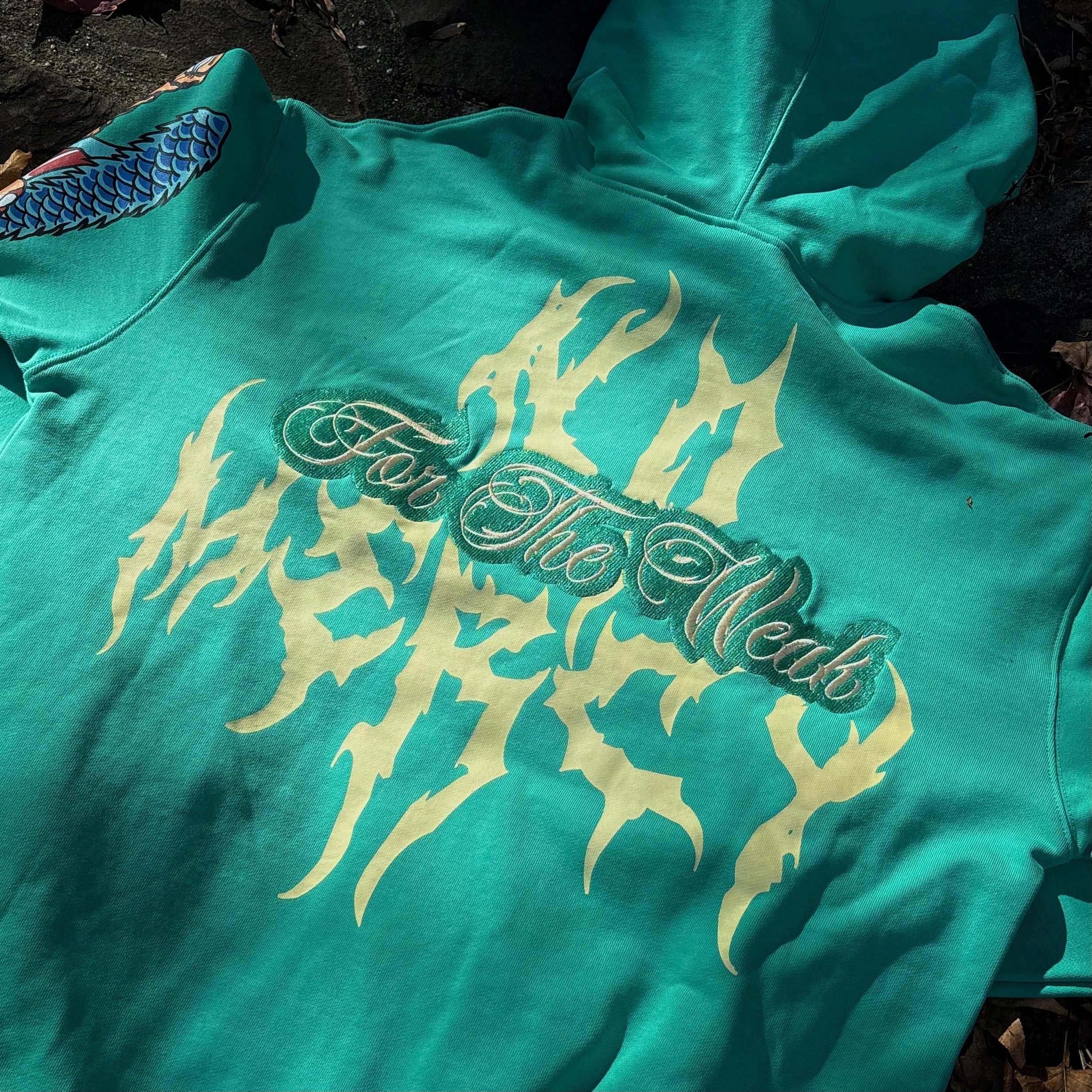 NO MERCY HOODIE (ELECTRIC GREEN) - Image 6