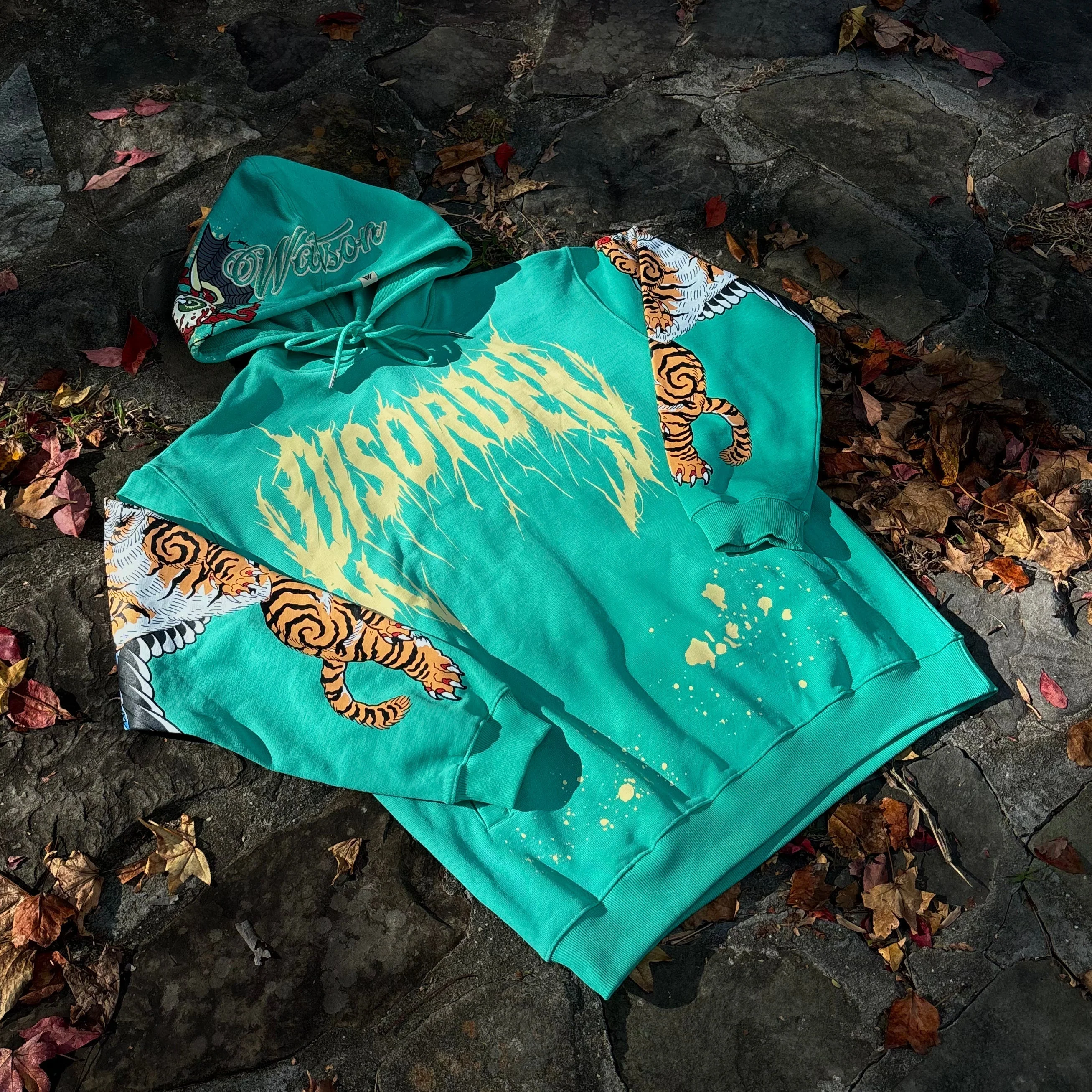 NO MERCY HOODIE (ELECTRIC GREEN) - Image 7