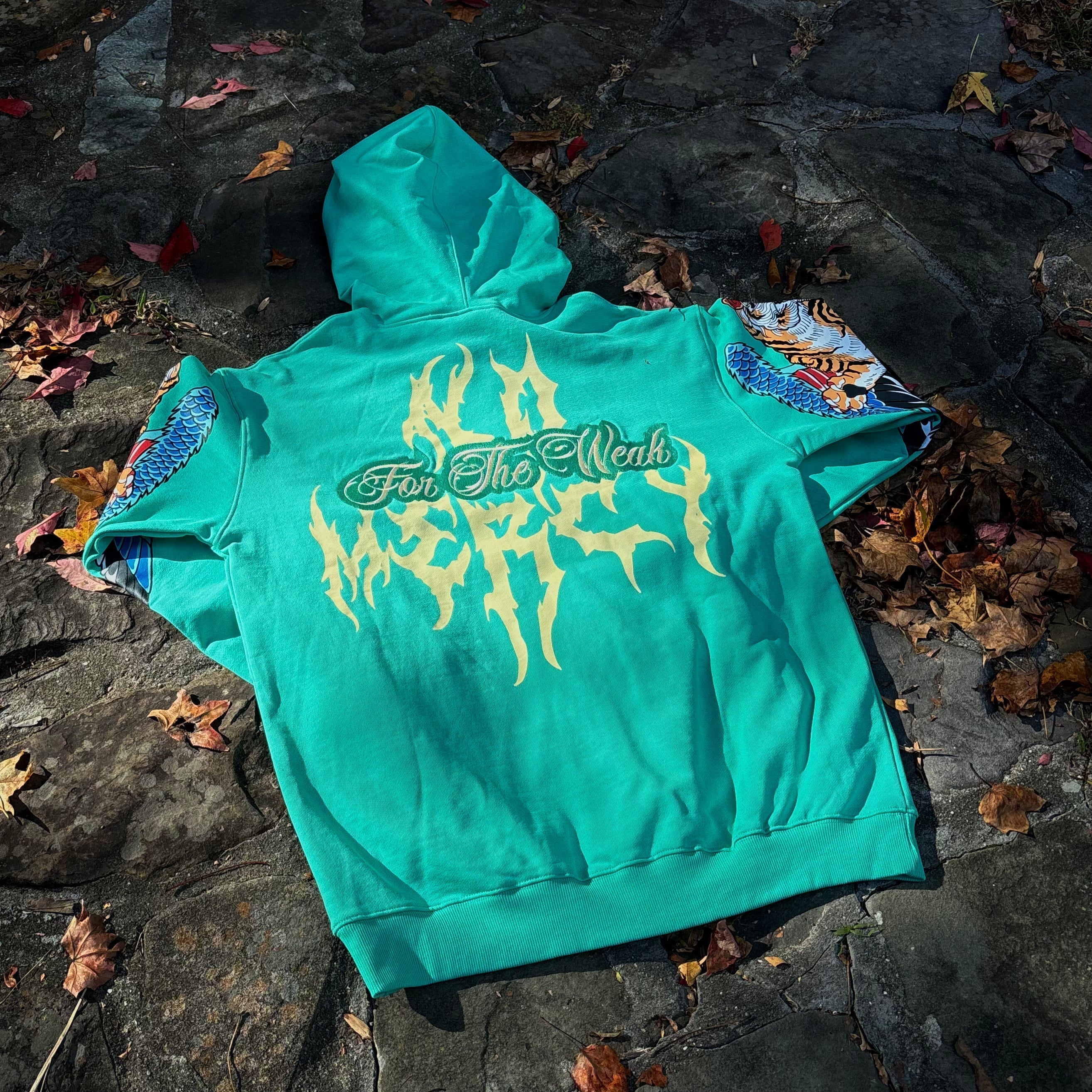 NO MERCY HOODIE (ELECTRIC GREEN) - Image 8