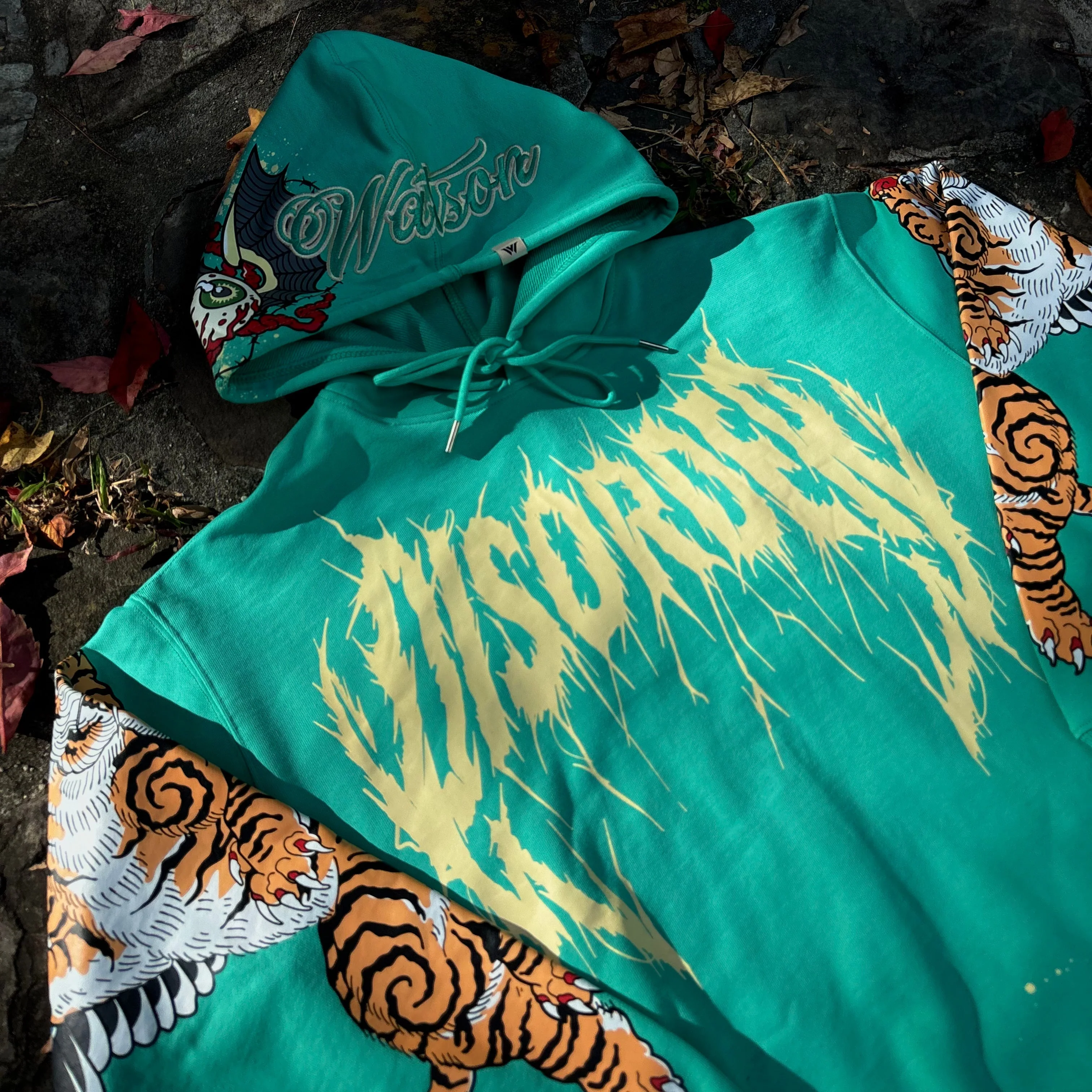 NO MERCY HOODIE (ELECTRIC GREEN) - Image 9