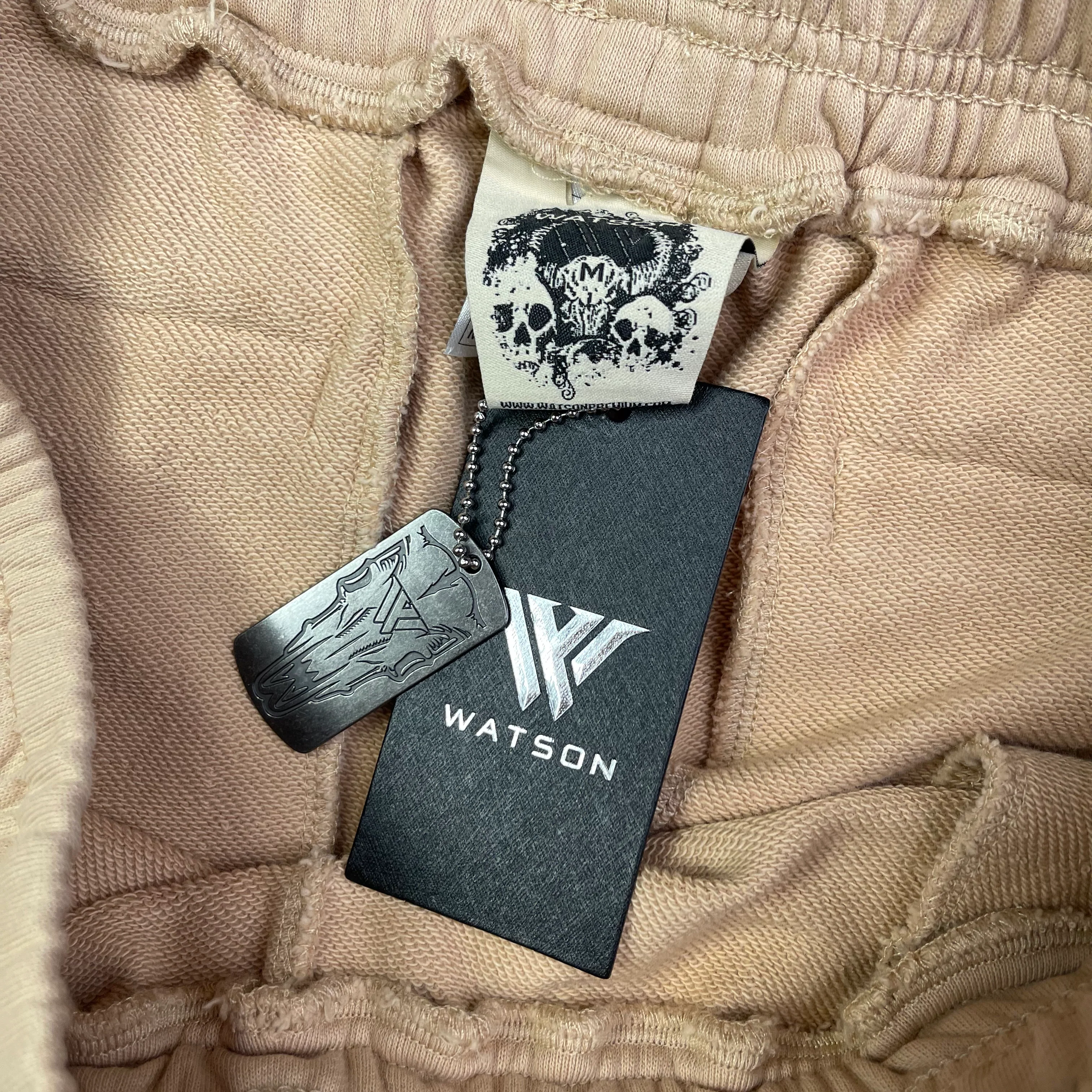 WATSON FORTUNE FAVORS THE BOLD COTTON SHORTS (BEIGE) - Image 3