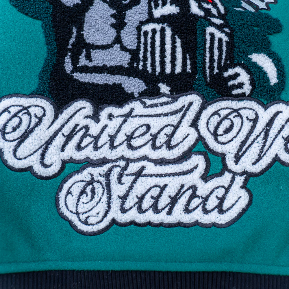 WATSON UNITED WE STAND VARSITY JACKET (GREEN) - Image 4