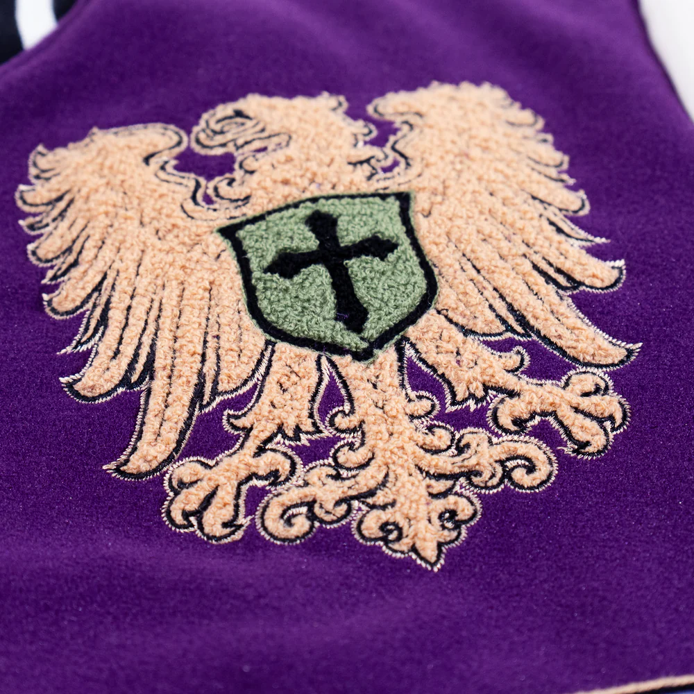 WATSON ATHLETIC DEPARTMENT VARSITY JACKET (PURPLE) - Image 4