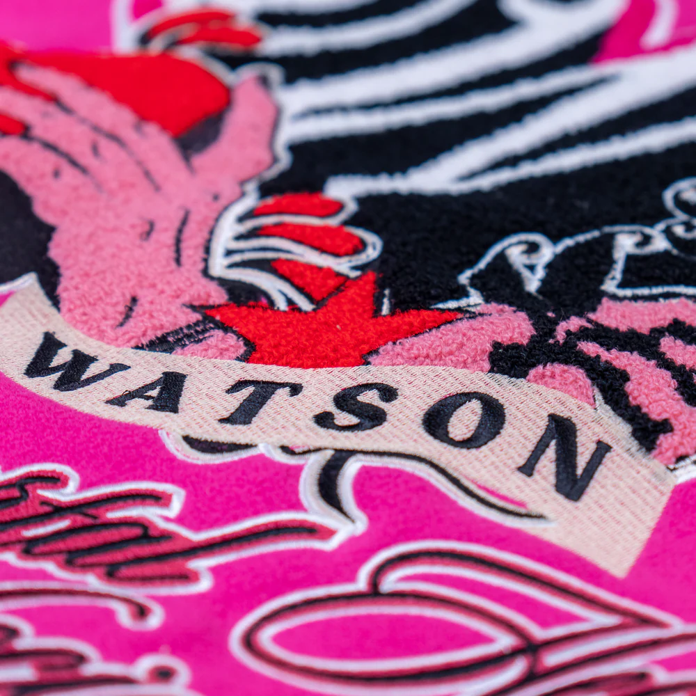 WATSON IMMORTAL HEART SOCIETY VARSITY JACKET (PINK) - Image 3