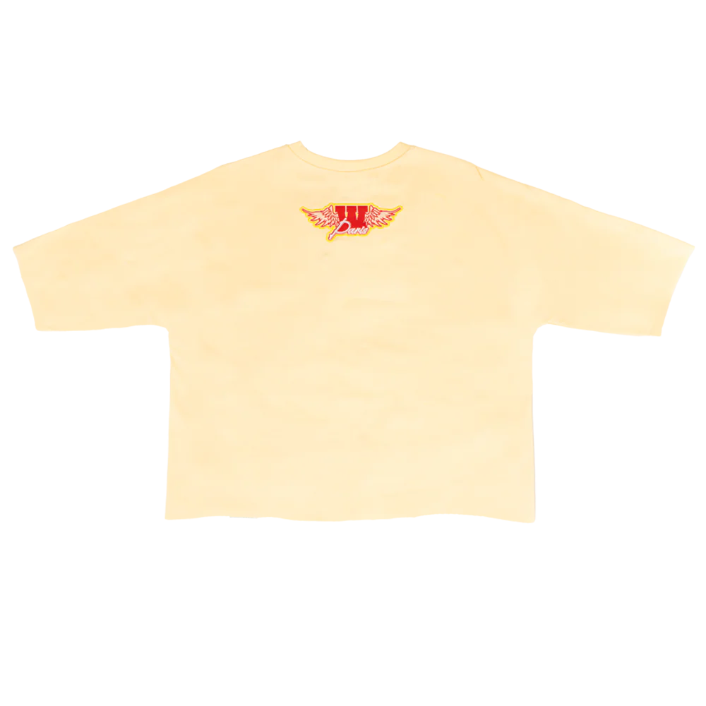 WATSON PARIS CROPPED T-SHIRT (CREAM) - Image 6