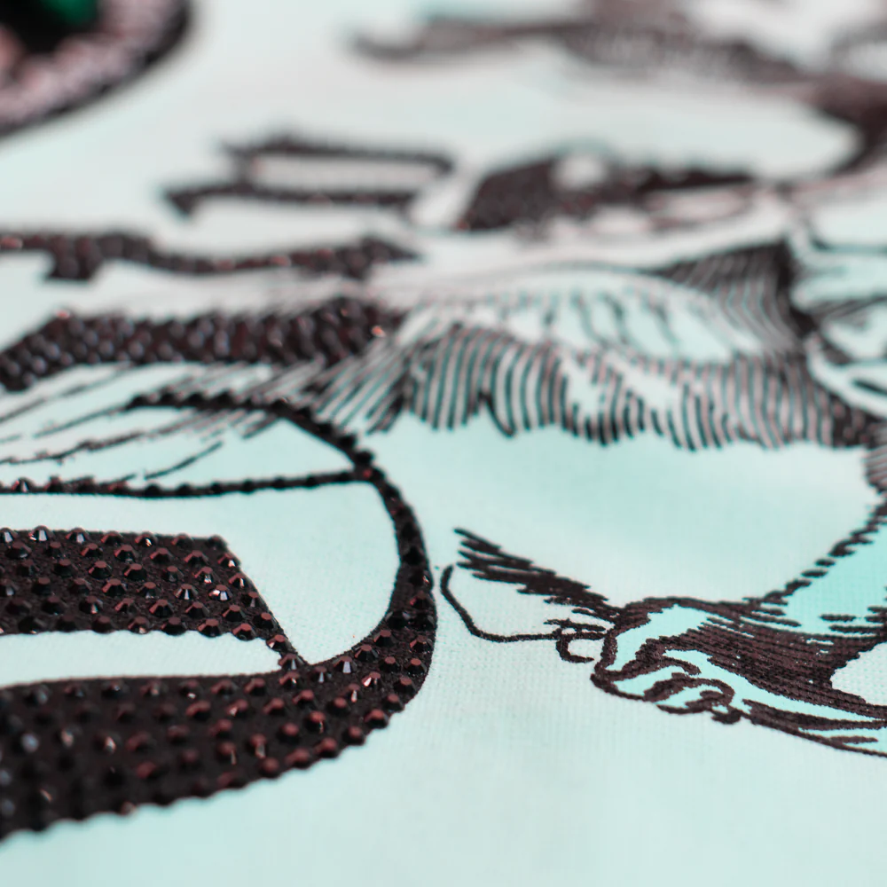 WATSON CITY OF ANGELS CROPPED T-SHIRT (TEAL) - Image 7